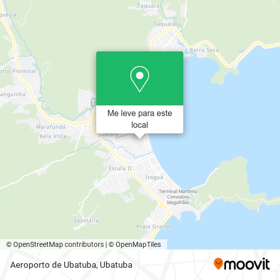 Aeroporto de Ubatuba mapa