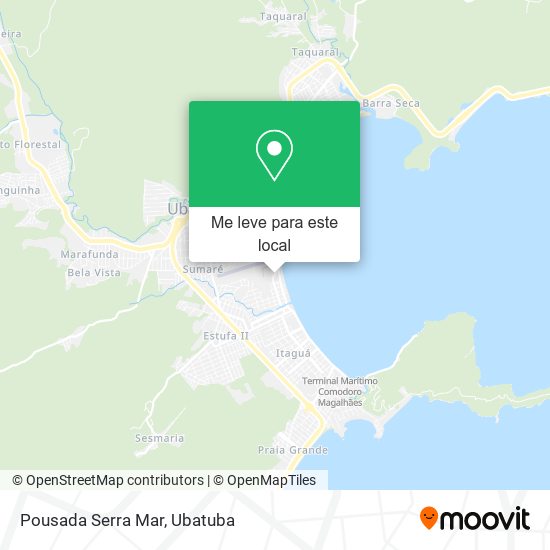 Pousada Serra Mar mapa