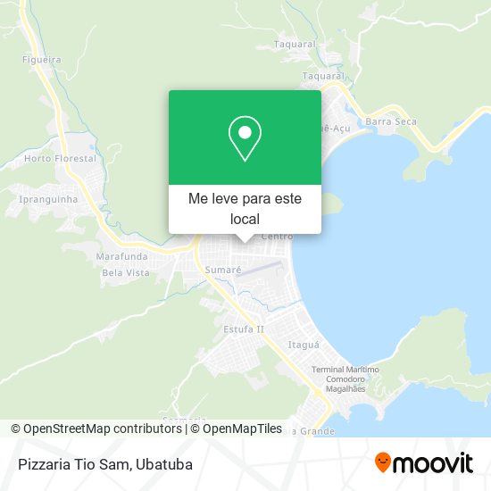 Pizzaria Tio Sam mapa