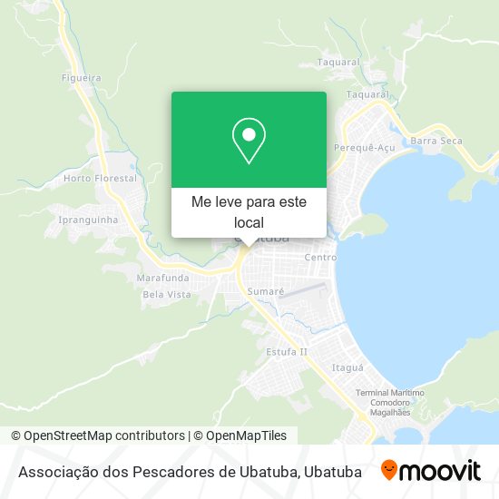 Associação dos Pescadores de Ubatuba mapa