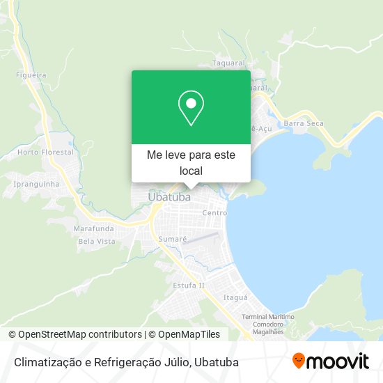 Climatização e Refrigeração Júlio mapa