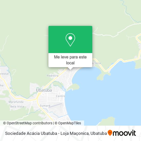 Sociedade Acácia Ubatuba - Loja Maçonica mapa