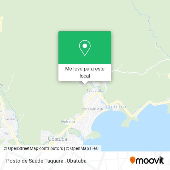 Posto de Saúde Taquaral mapa