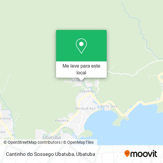 Cantinho do Sossego Ubatuba mapa