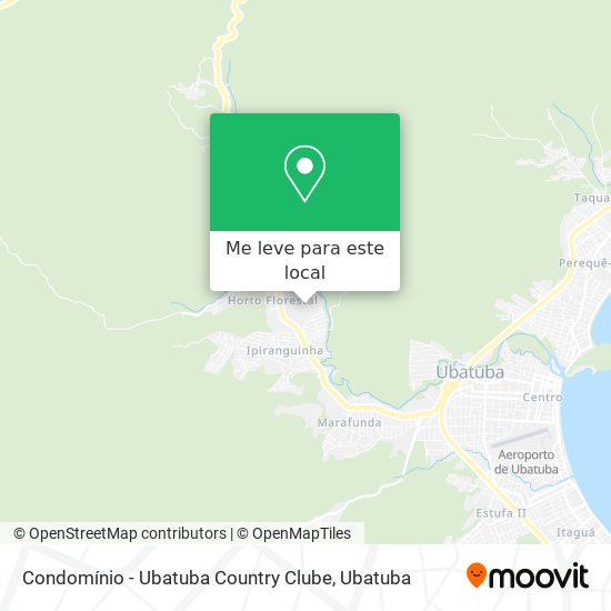 Condomínio - Ubatuba Country Clube mapa