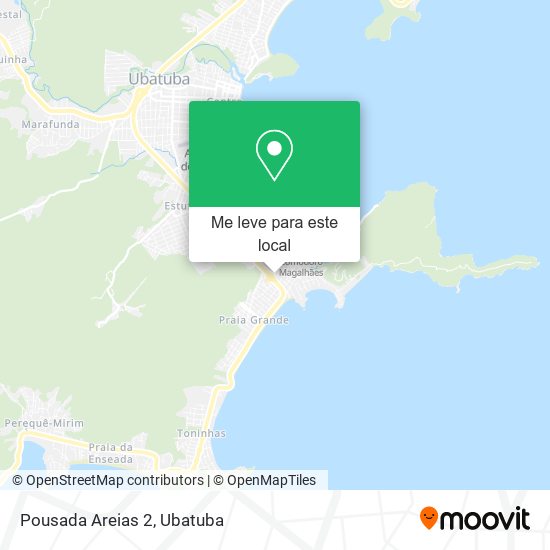 Pousada Areias 2 mapa