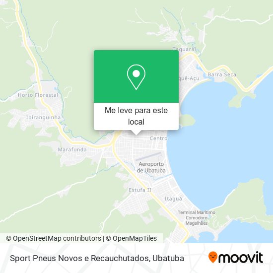 Sport Pneus Novos e Recauchutados mapa