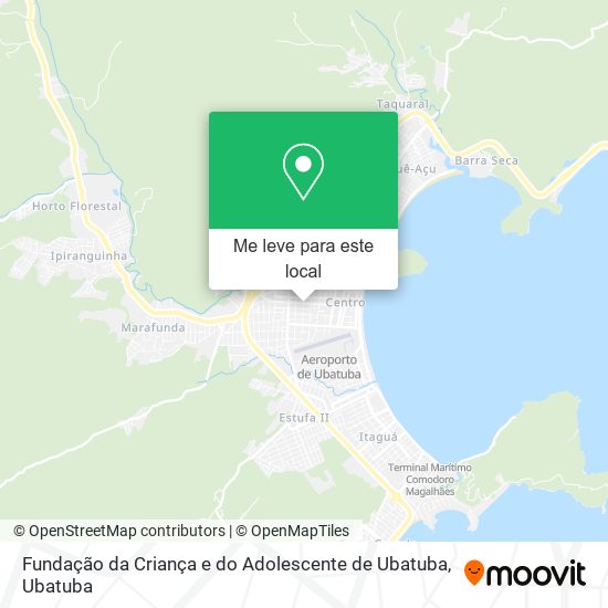 Fundação da Criança e do Adolescente de Ubatuba mapa