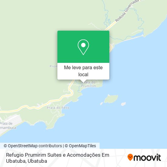 Refugio Prumirim Suítes e Acomodações Em Ubatuba mapa