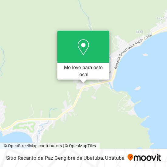 Sítio Recanto da Paz Gengibre de Ubatuba mapa