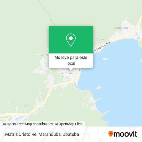 Matriz Cristo Rei Maranduba mapa