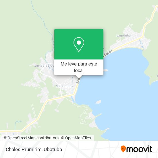Chalés Prumirim mapa