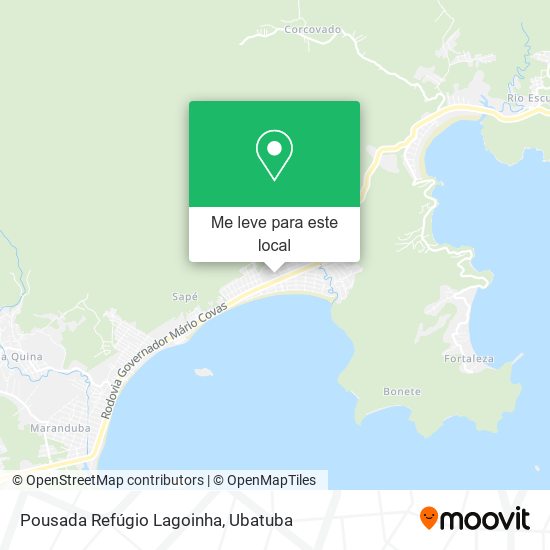 Pousada Refúgio Lagoinha mapa