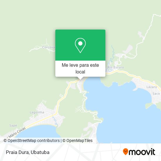 Praia Dura mapa