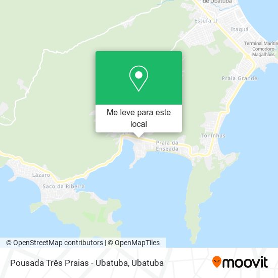 Pousada Três Praias - Ubatuba mapa