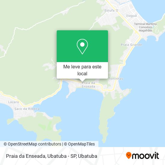 Praia da Enseada, Ubatuba - SP mapa