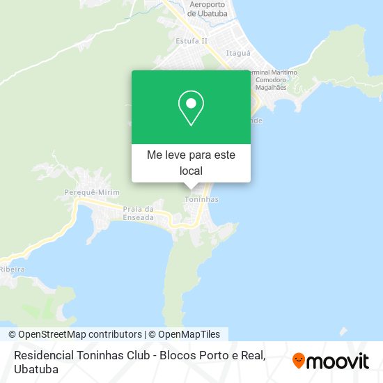 Residencial Toninhas Club - Blocos Porto e Real mapa