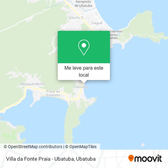 Villa da Fonte Praia - Ubatuba mapa