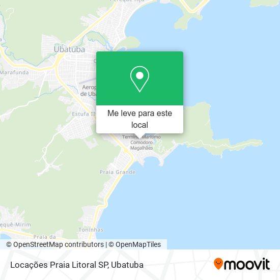 Locações Praia Litoral SP mapa