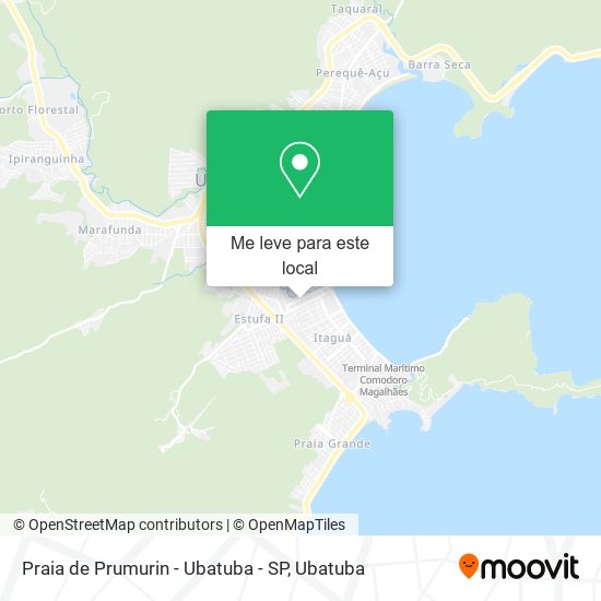 Praia de Prumurin - Ubatuba - SP mapa