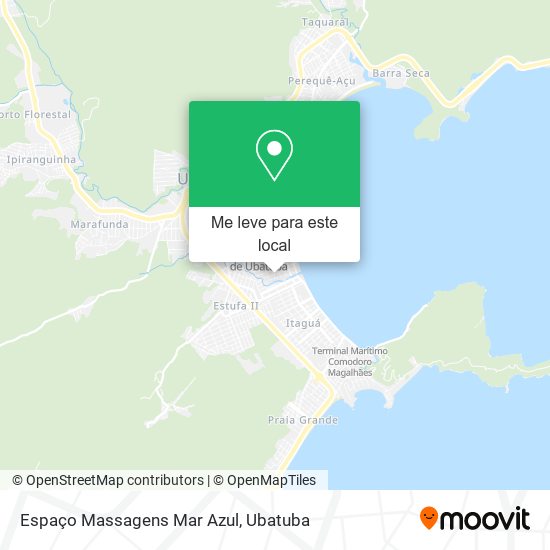 Espaço Massagens Mar Azul mapa