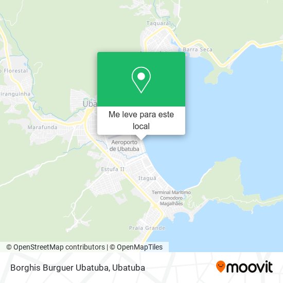 Borghis Burguer Ubatuba mapa