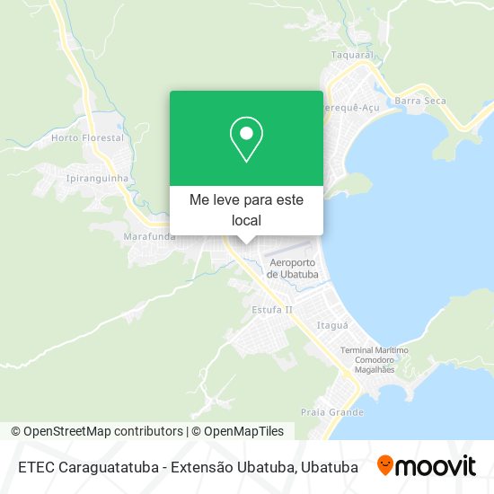 ETEC Caraguatatuba - Extensão Ubatuba mapa