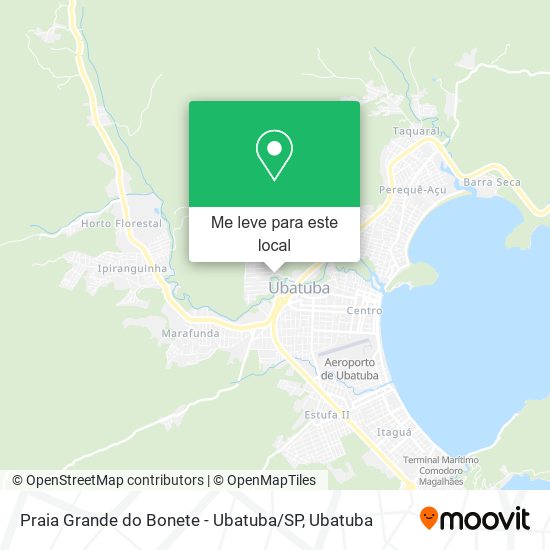 Praia Grande do Bonete - Ubatuba / SP mapa