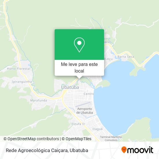 Rede Agroecológica Caiçara mapa
