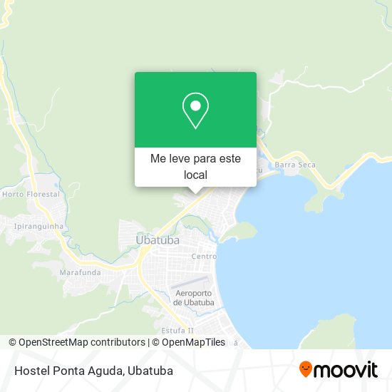 Hostel Ponta Aguda mapa