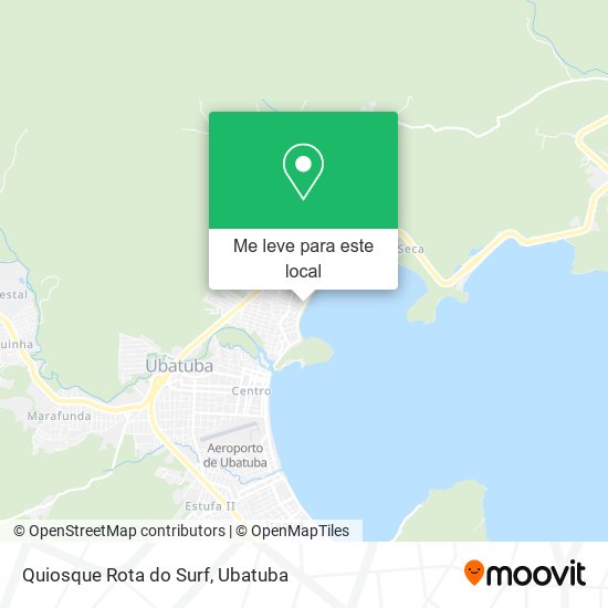 Quiosque Rota do Surf mapa