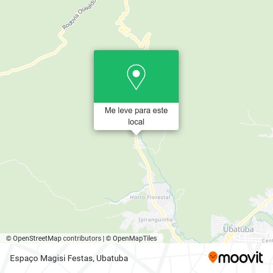 Espaço Magisi Festas mapa