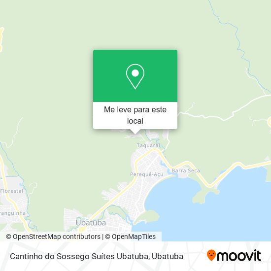 Cantinho do Sossego Suítes Ubatuba mapa