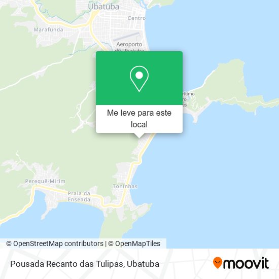 Pousada Recanto das Tulipas mapa