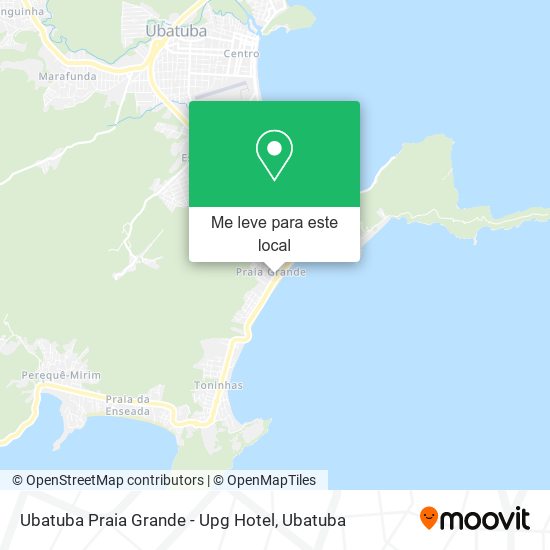 Ubatuba Praia Grande - Upg Hotel mapa