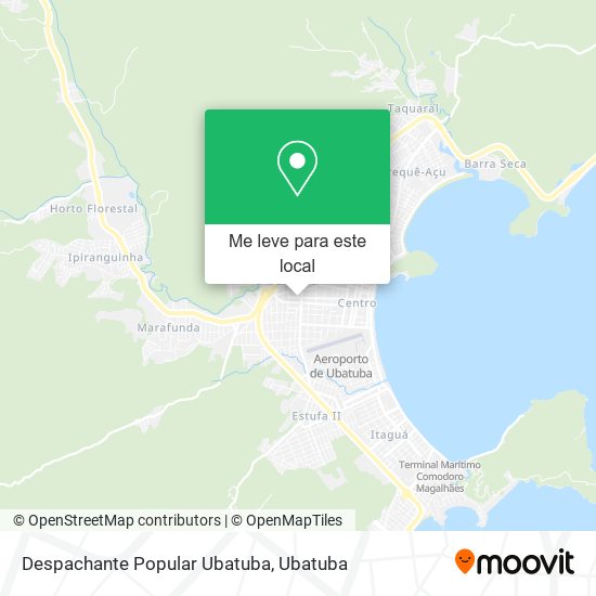 Despachante Popular Ubatuba mapa