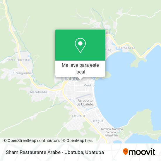 Sham Restaurante Árabe - Ubatuba mapa