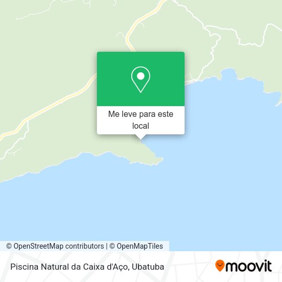 Piscina Natural da Caixa d'Aço mapa
