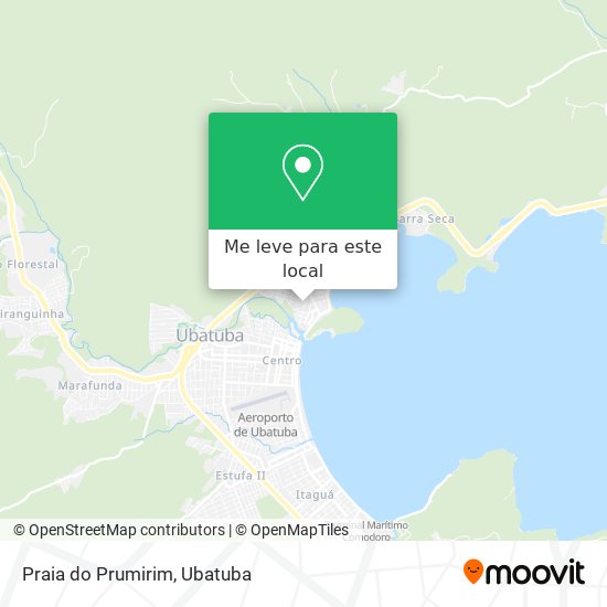 Praia do Prumirim mapa