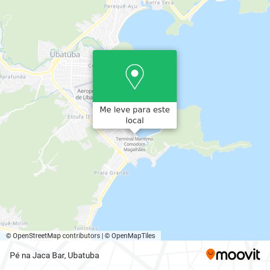 Pé na Jaca Bar mapa