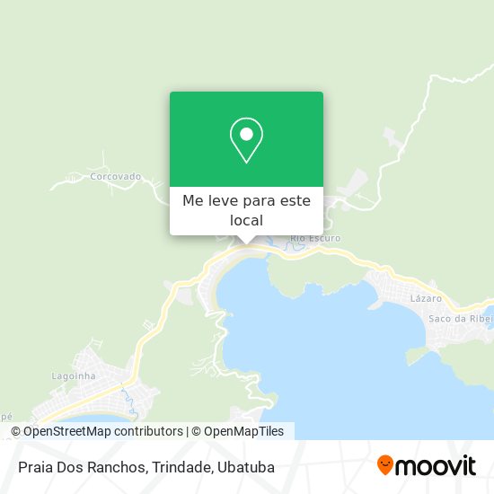 Praia Dos Ranchos, Trindade mapa