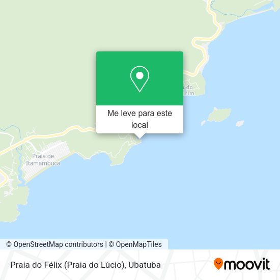 Praia do Félix (Praia do Lúcio) mapa