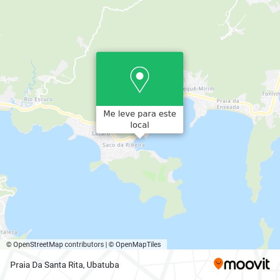 Praia Da Santa Rita mapa