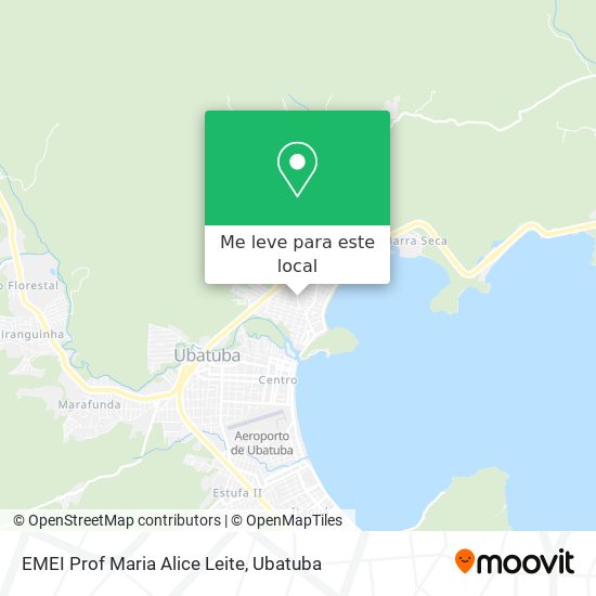 EMEI Prof Maria Alice Leite mapa