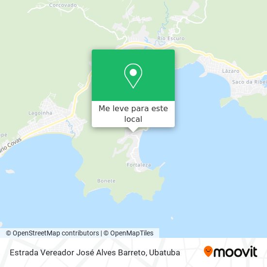 Estrada Vereador José Alves Barreto mapa