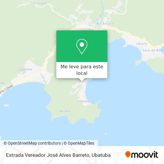 Estrada Vereador José Alves Barreto mapa