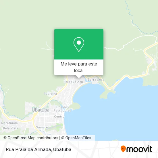 Rua Praia da Almada mapa