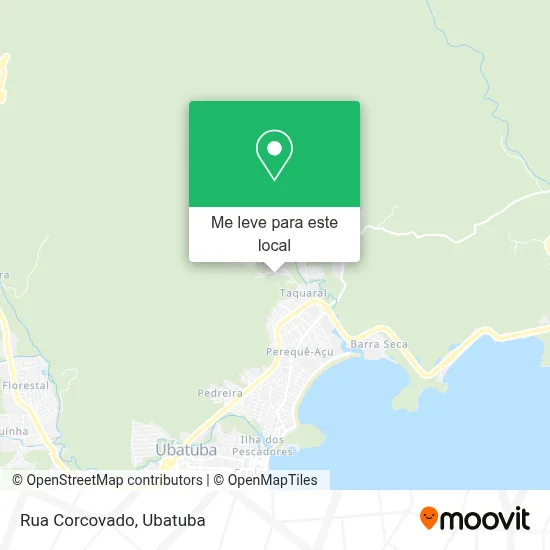 Rua Corcovado mapa