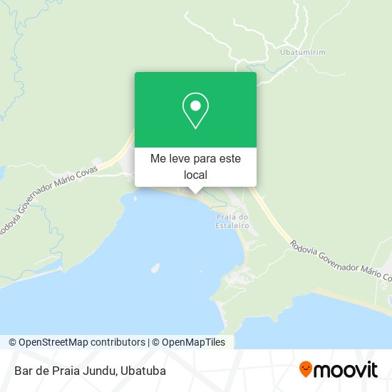 Bar de Praia Jundu mapa