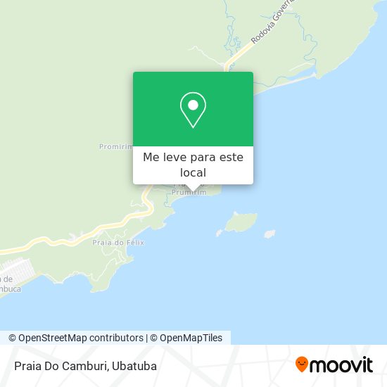 Praia Do Camburi mapa